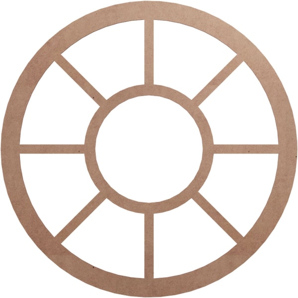 Ekena Millwork Grace Wood Fretwork Pierced Ceiling Medallion, Wood (Paint Grade), 40"OD x 14 1/2"ID x 3/8"T CMWP40X0375GRMF - main